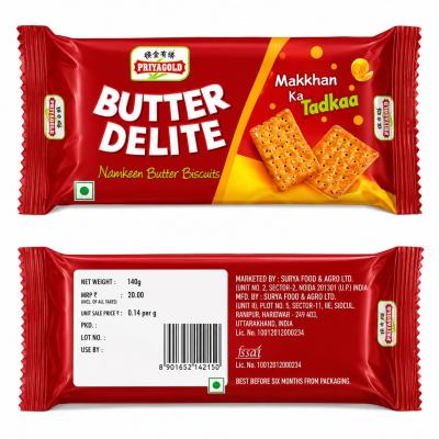 PRIYAGOLD BUTTER DELITE NAMKEEN BUTTER BISCUITS - 140g